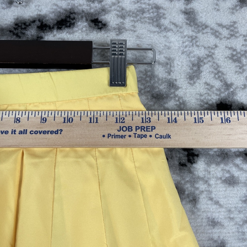 Wimbledon Mini Skirt‎ Womens Size 4 Yellow Pleated Casual Comfort Tennis Active - Picture 2 of 9